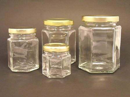 HEX Jar with Lid - Samples - EACH