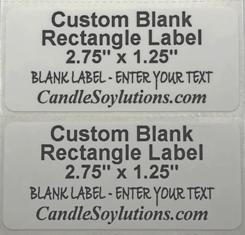 2.75x1.25 CUSTOM BLANK Rectangle Label